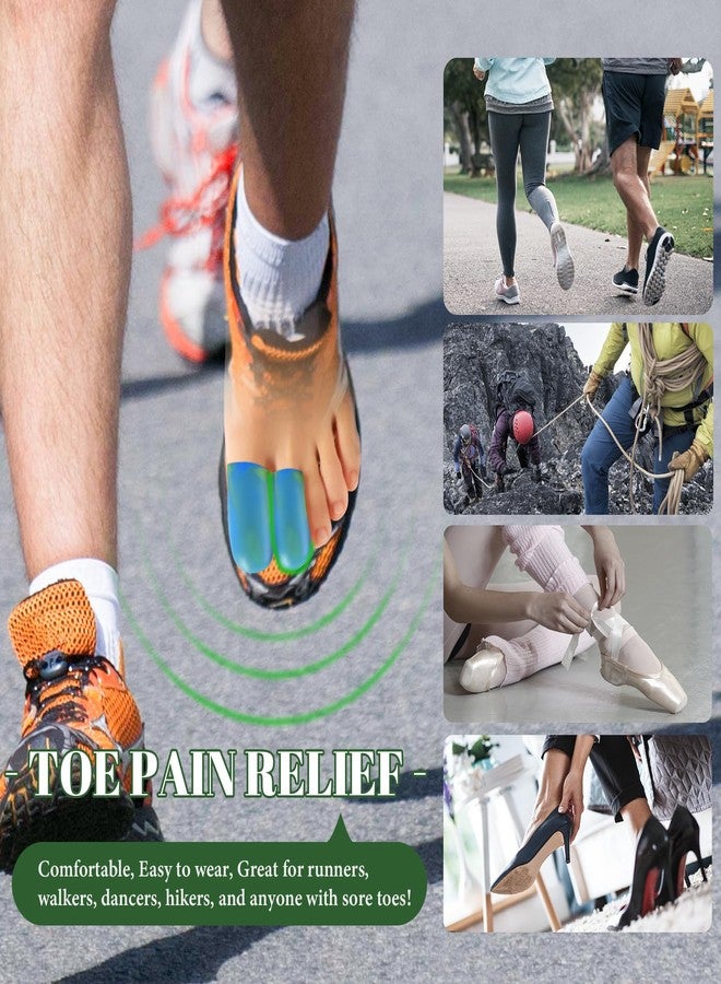 Bukihome Silicone Toe Protectors - 12 Pack Gel Toe Sleeves Toe Protectors - Toe Caps Toe Cushions for Pain Relief, Toe Protection for Corns, Calluses (4L + 8S) - Image 5